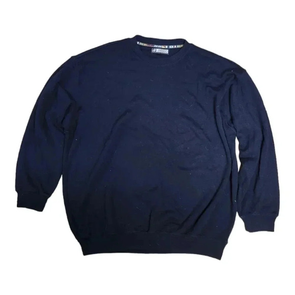 Green Coast Yachting Other - Italian Green Coast Yachting water repellent wool  dark blue crew neck sweater